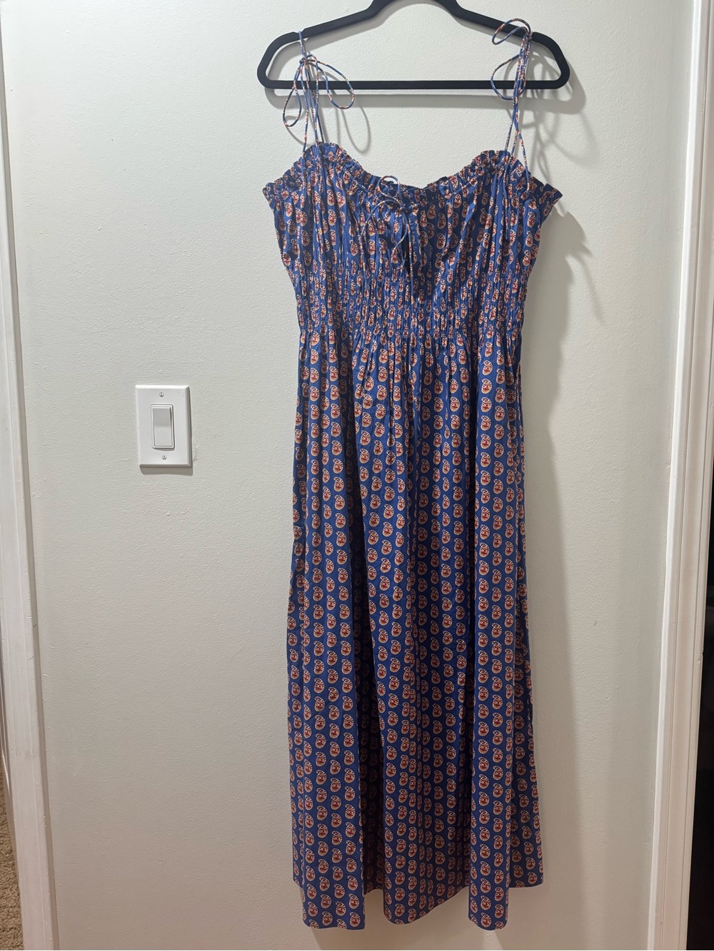 DÔEN Women's Rhoda Paisley Cotton Midi-Dress